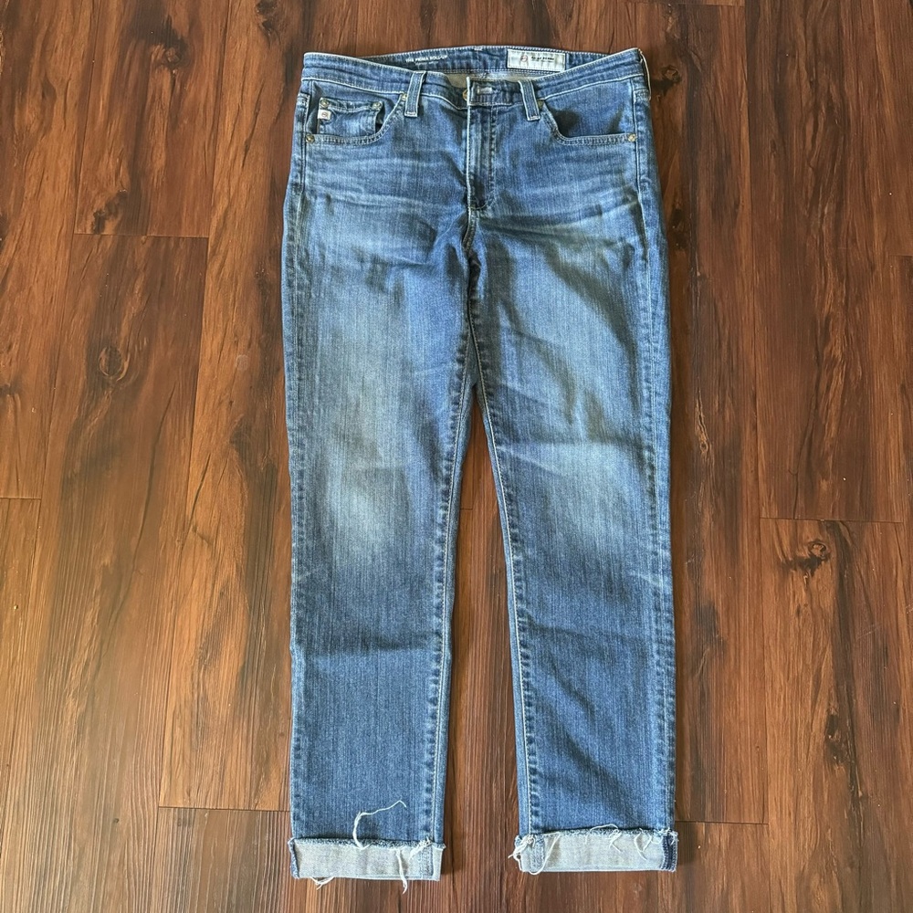 AG Jeans Adriano Goldschmied Denim Jeans The Prima Roll up Cigarette Roll up 29R